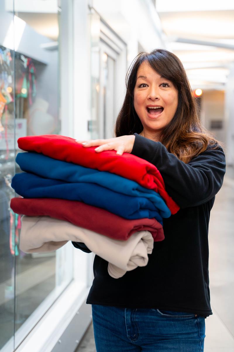 Polar Fleece Shawl Cardigan