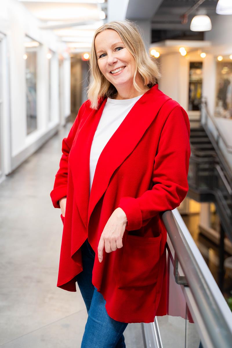 Polar Fleece Shawl Cardigan