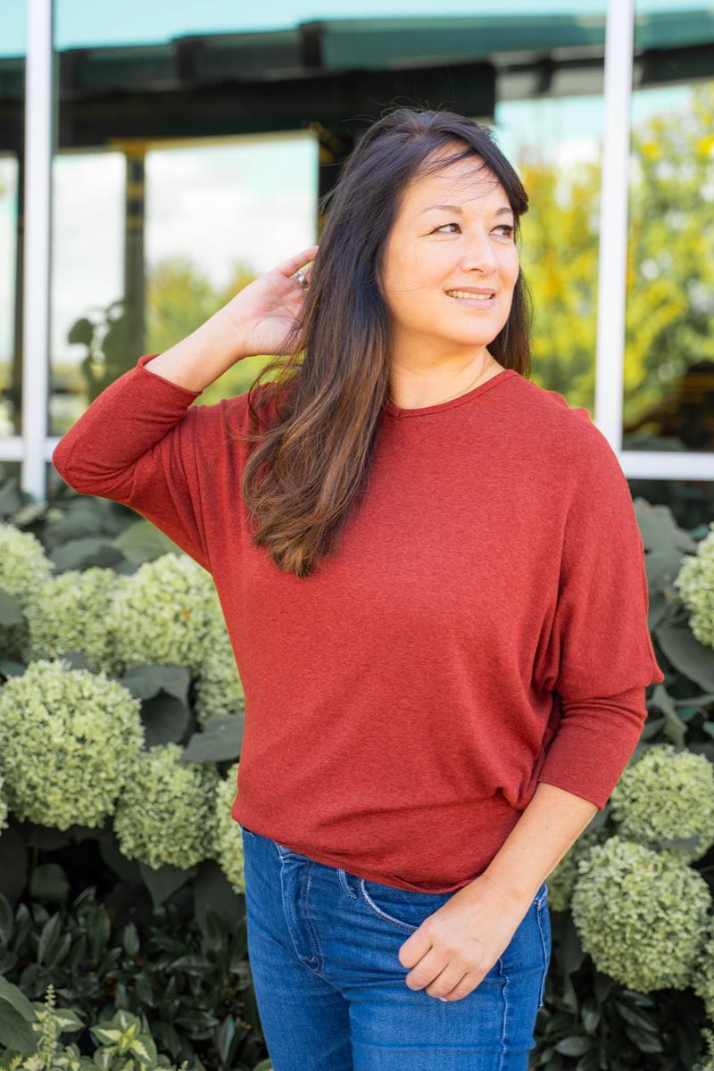Modal Sweater knit Dolman Tunic