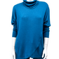 Modal Sweater knit Cross Over Turtleneck