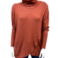 Modal Sweater knit Cross Over Turtleneck