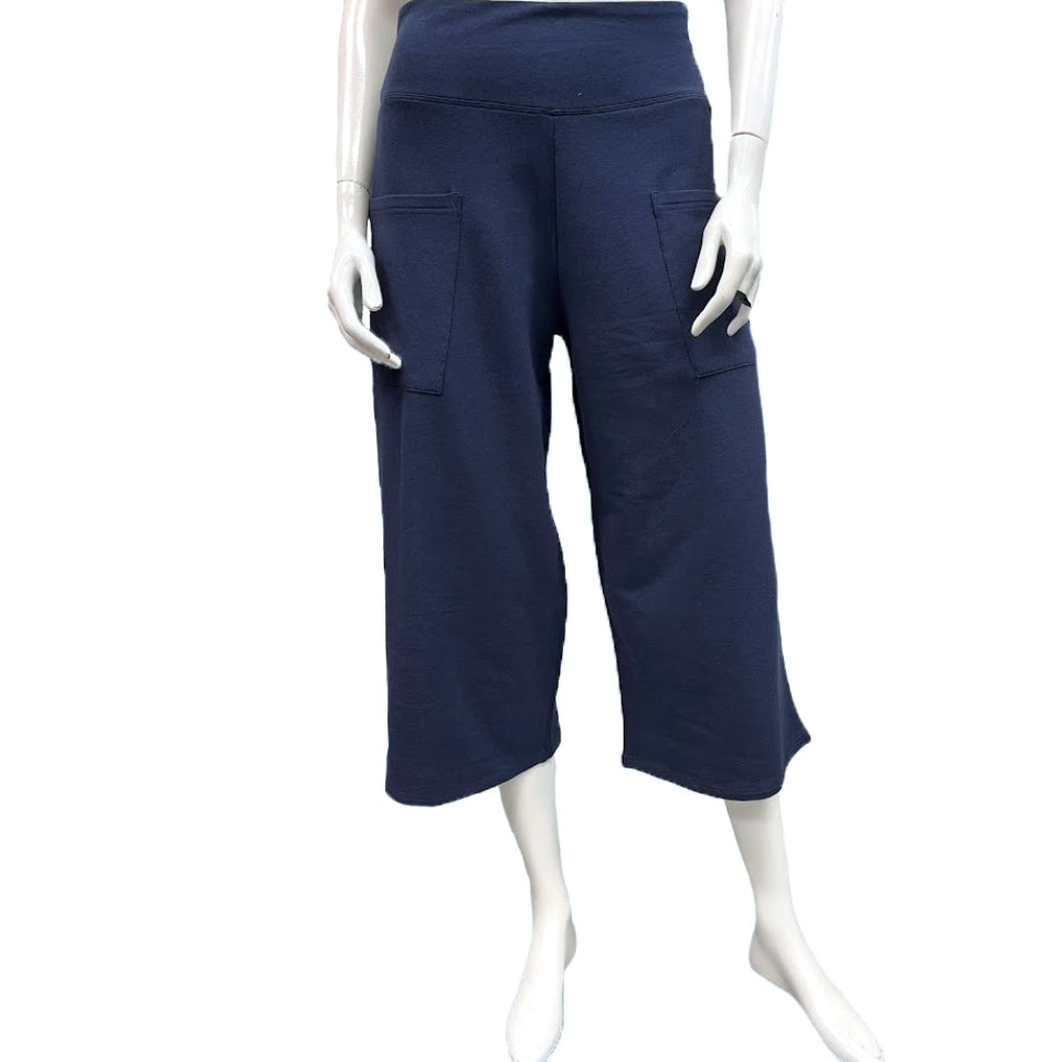 Bamboo French Terry High Rise Gaucho Pants