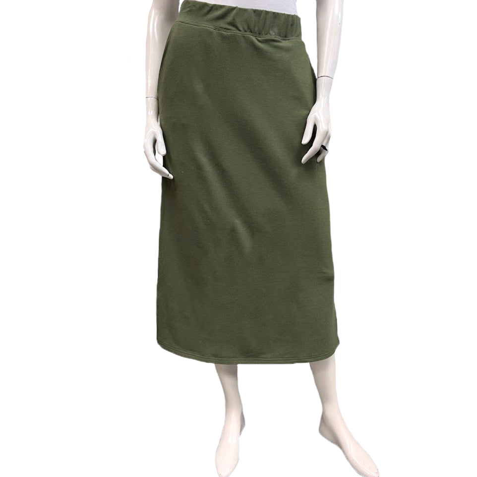 Bamboo French Terry Slash Pocket Skirt